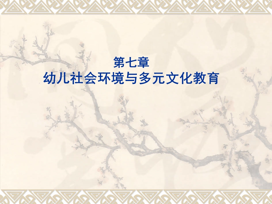 《幼儿社会教育与活动指导》教学ppt课件—07幼儿社会环境与多元文化教育.ppt_第1页