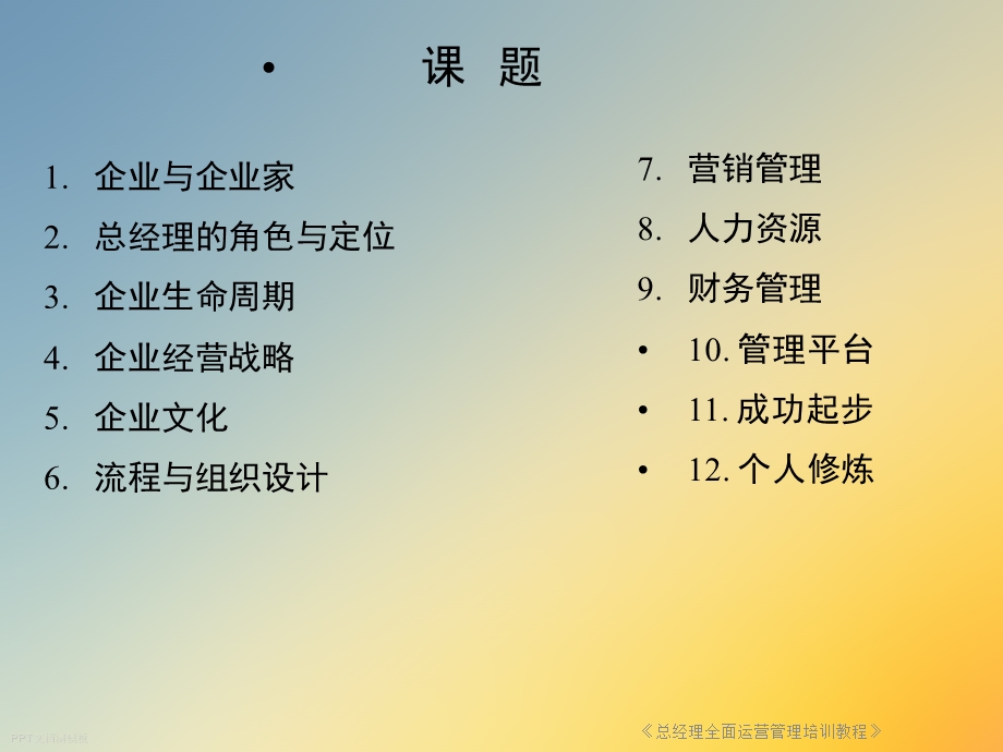 《总经理全面运营管理培训教程》课件.ppt_第3页