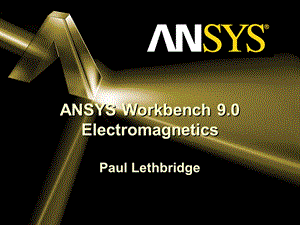 ANSYS Workbench 电磁场分析例子剖析课件.ppt