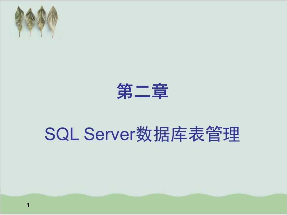 SQLServer数据库表管理详述课件.ppt_第1页