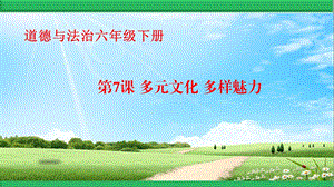 2020春部编道德与法治六年级下册【第07课 多元文化 多样魅力】优质ppt课件.ppt