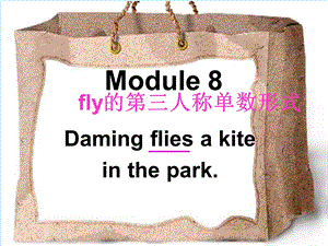 三年级下册英语ppt课件 Module8 Unit2 Daming flies a kite in the park.｜外研社三起.ppt