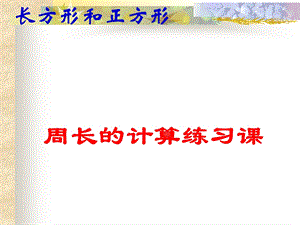 《长方形和正方形周长练习》课件.ppt