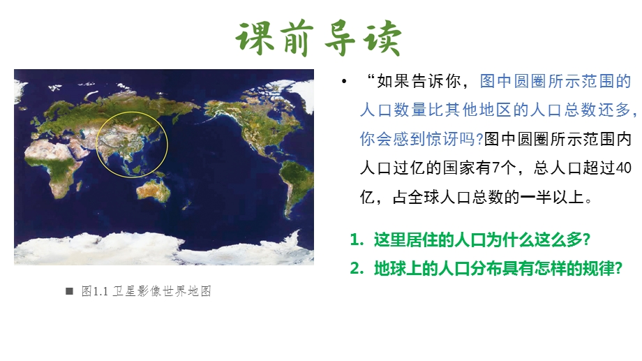 人口分布2020 2021学年高一地理同步ppt课件（新教材人教版必修第二册）.pptx_第2页