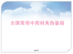 中药真伪鉴别课件.ppt