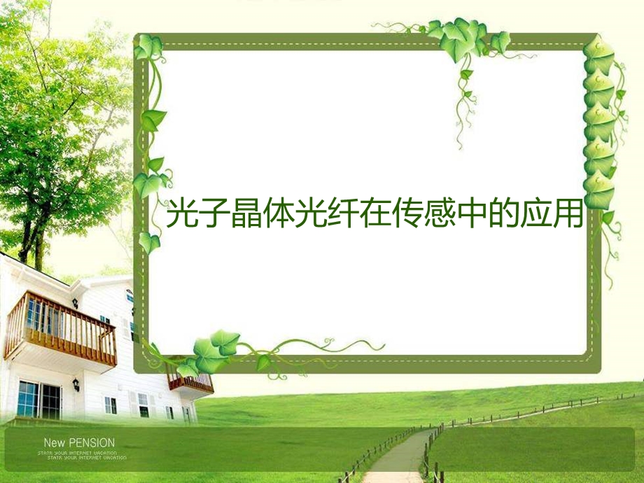 光子晶体光纤在传感中的应用课件.ppt_第1页