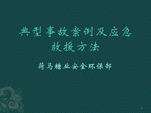 事故案例分析及应急措施PPT幻灯片课件.ppt