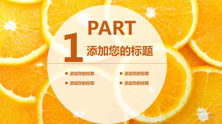 橘子橙子水果PPT模板课件.pptx_第3页