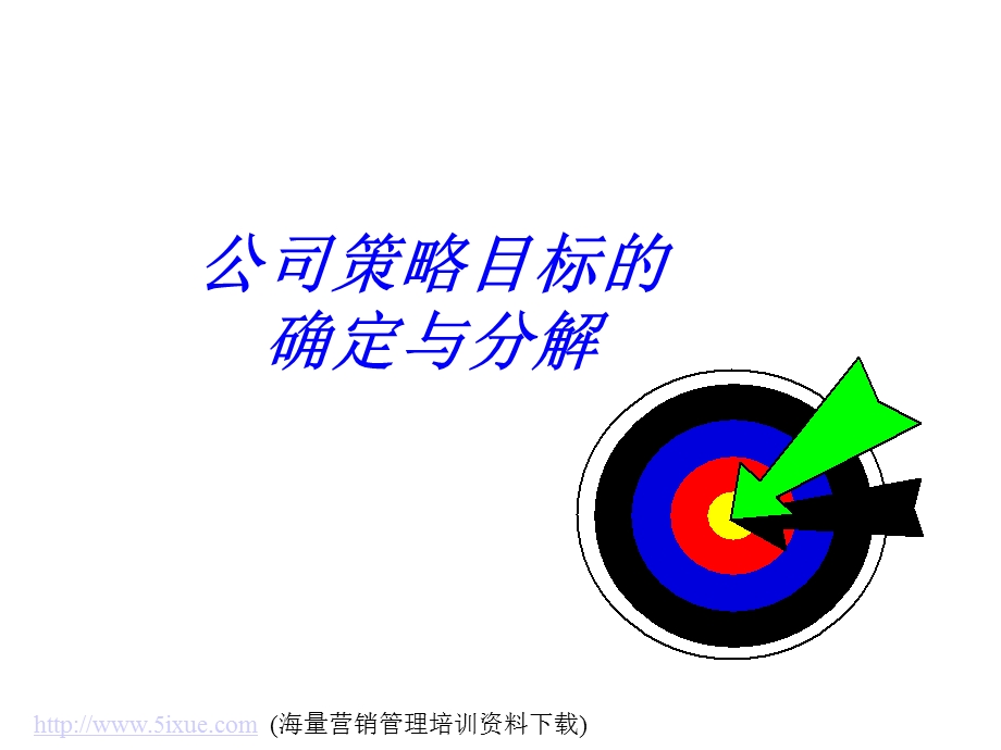 公司策略目标的确定与分解课件.ppt_第1页