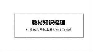 仁爱版八年级上册英语Unit1 Topic3知识梳理课件.ppt