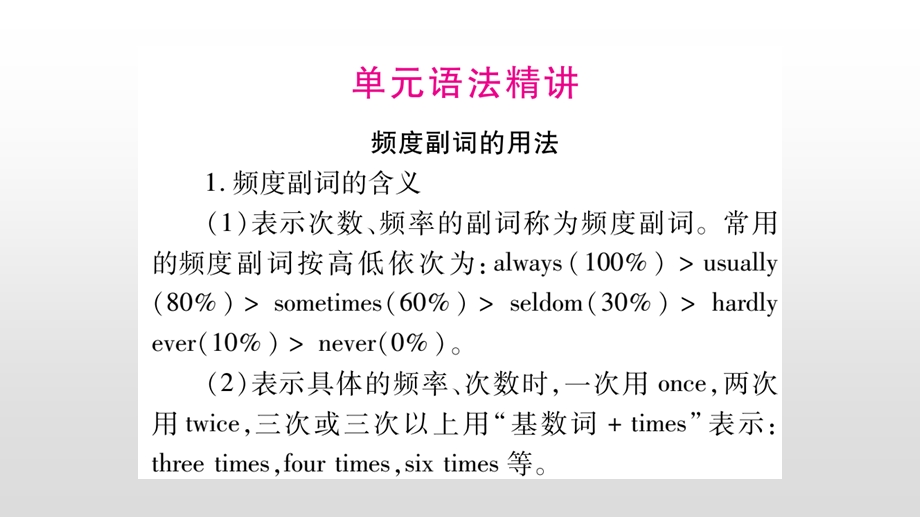 人教版八年级英语上册第二单元语法精讲与精炼课件.ppt_第2页