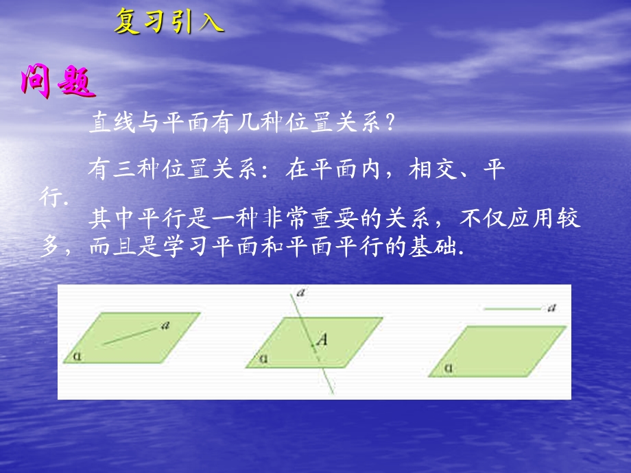 直线与平面平行的判定（优秀经典公开课比赛ppt课件）.ppt_第2页