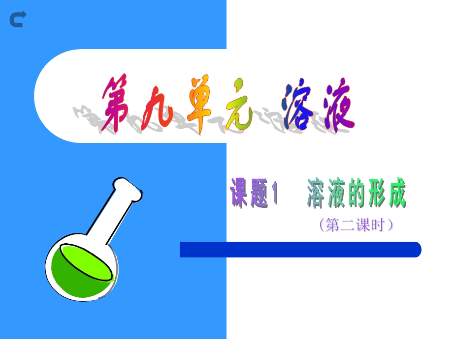 溶液的形成 第二课时课件.ppt_第1页