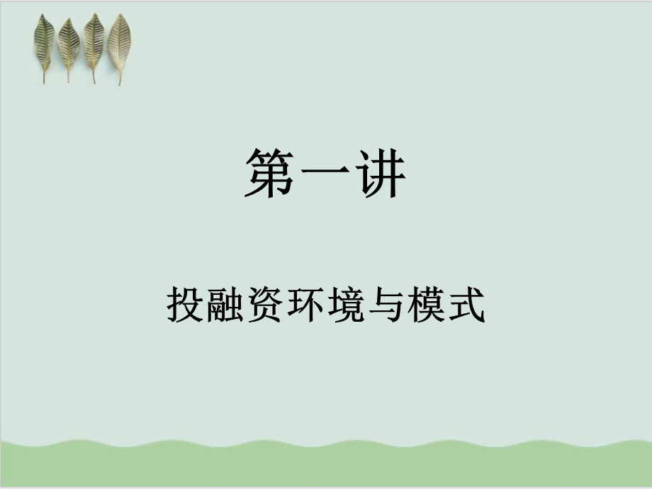 企业投融资分析课件.ppt_第2页