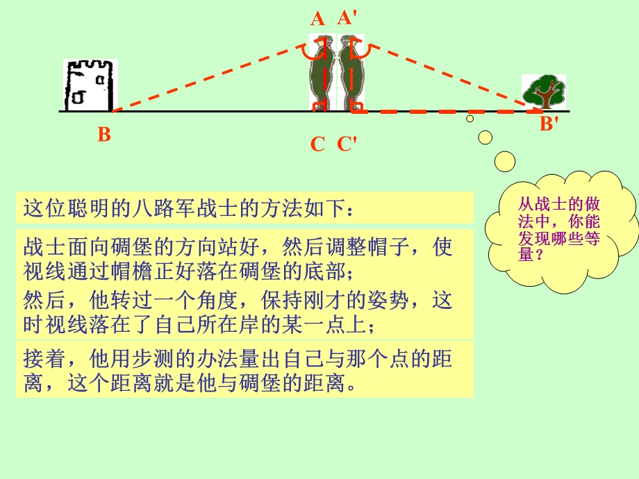 利用三角形全等测距离课件.pptx_第3页