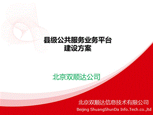 公共服务平台建设方案县级课件.ppt