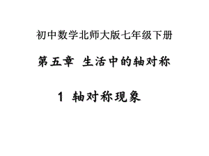 北师大版七年级数学下册5.1《轴对称现象》ppt课件.pptx