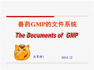 兽药GMP文件管理系统资料课件.ppt