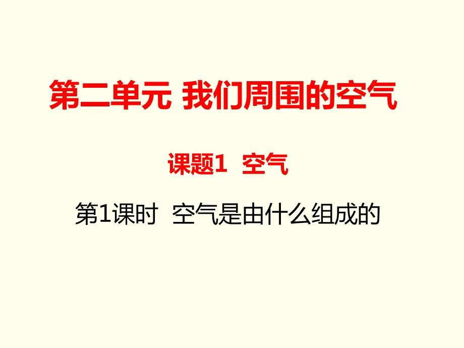 人教版九年级化学上册第一单元课题1空气 新课ppt课件.ppt_第1页