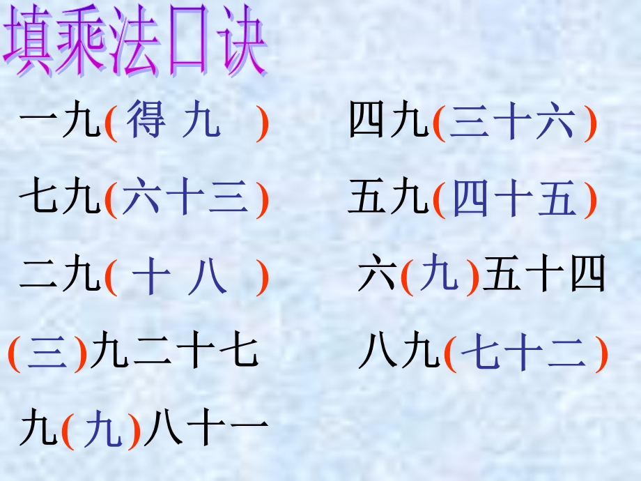 二年级上册数学ppt课件 第四单元《9的乘除法》｜沪教版.ppt_第3页