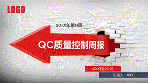 公司企业QC质量控制周报统计分析课件.pptx