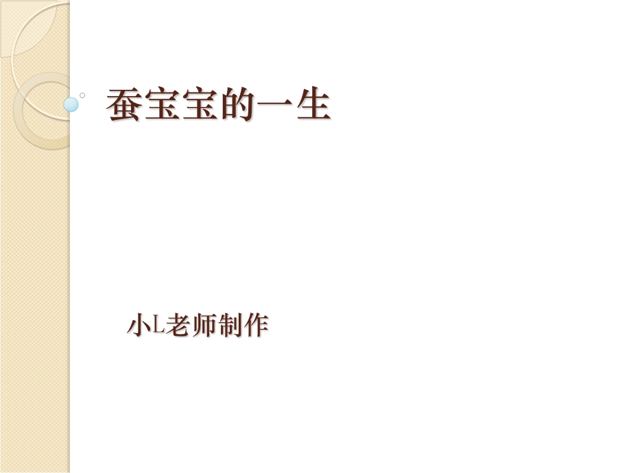 蚕宝宝的一生 课件.ppt_第1页