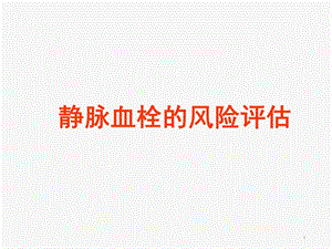 血栓评估课件.ppt