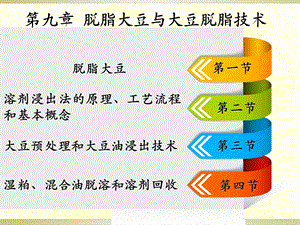 大豆制品工艺第九章脱脂大豆与大豆脱脂技术课件.pptx