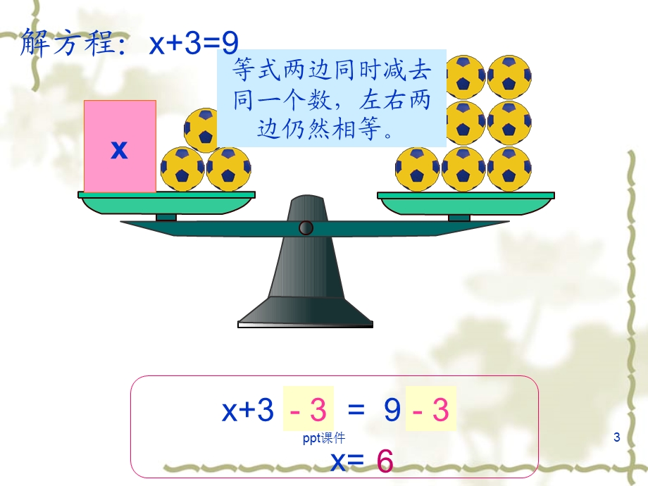 人教版五年级上《解方程》例1例2例课件.ppt_第3页