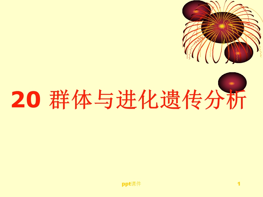 群体遗传分析课件.ppt_第1页