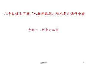 部编版八年级语文下册期末复习专题课件.ppt