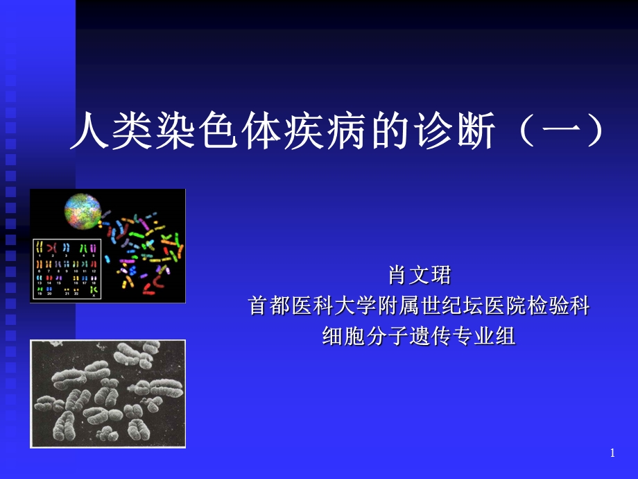 人类染色体疾病的诊断课件.ppt_第1页