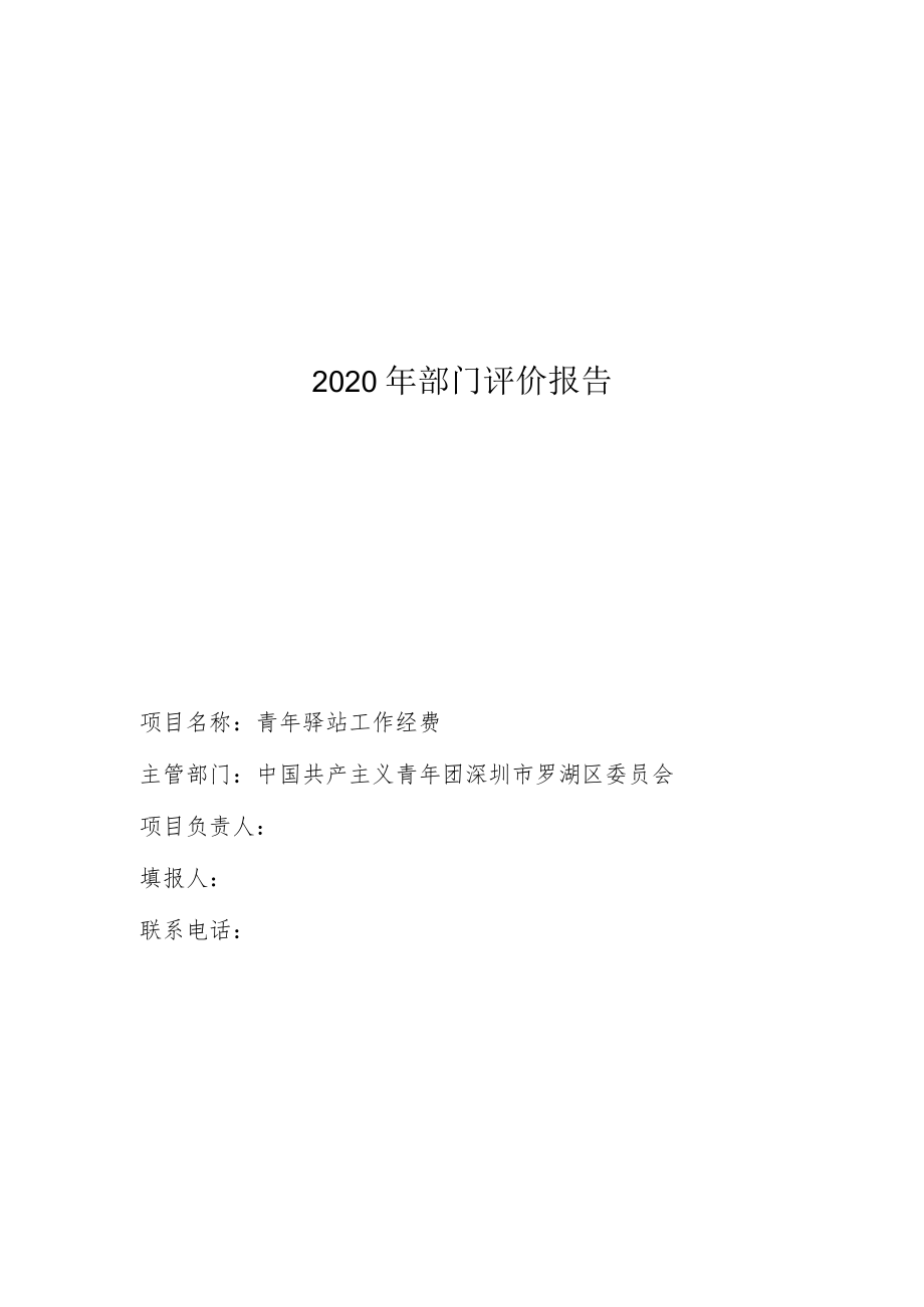 2020年部门评价报告.docx_第1页