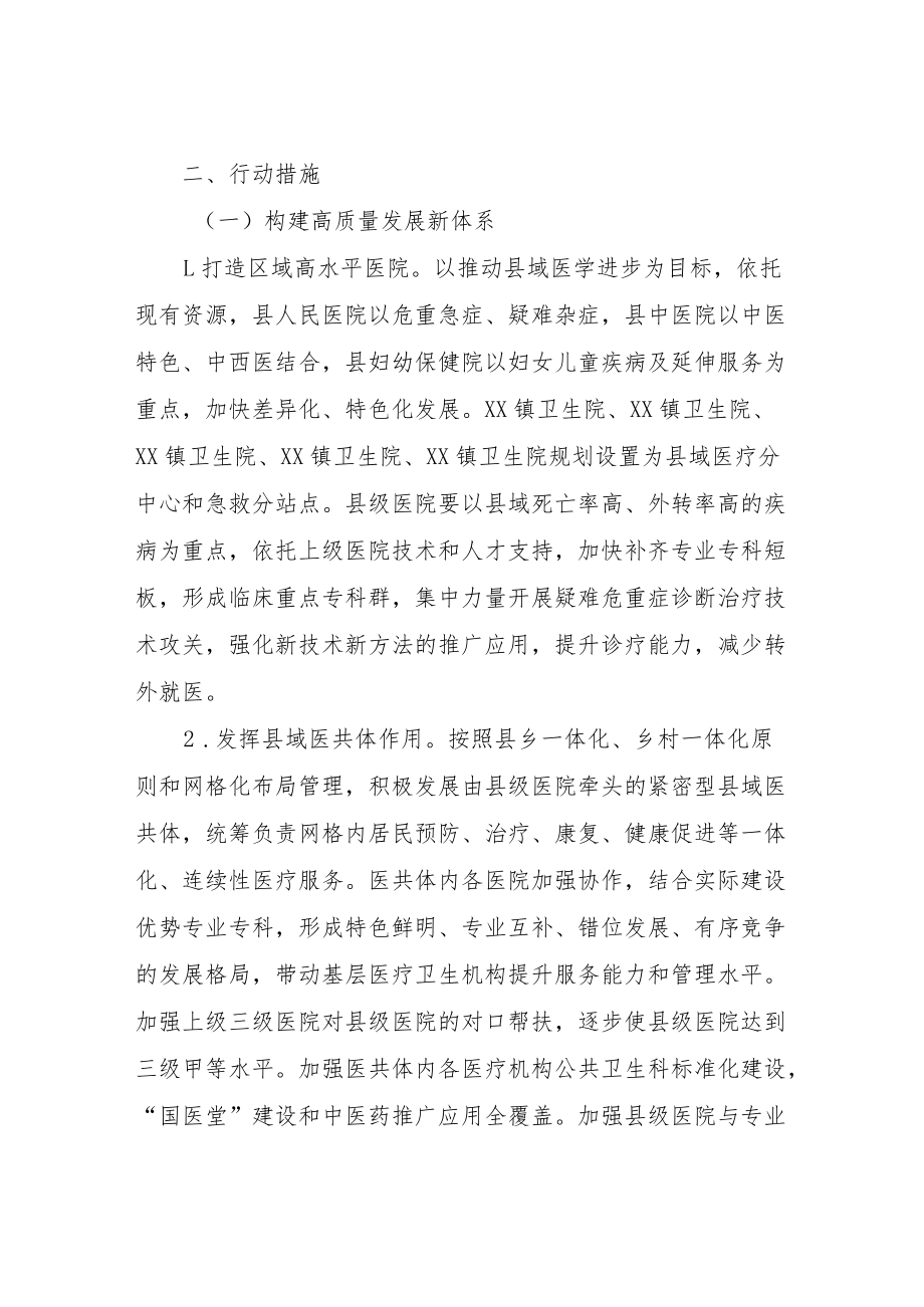 XX县医改服务提质行动工作方案.docx_第2页