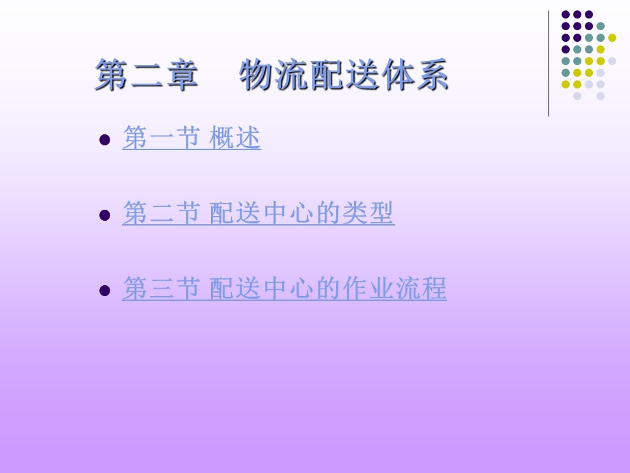 第二章 物流配送体系 课件.ppt_第1页