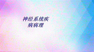 神经系统疾病病理讲义课件.ppt