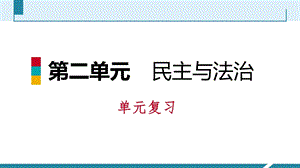 第二单元 民主与法治单元复习课件.pptx