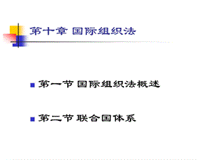 第十章 国际组织法课件.ppt