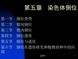 第五章染色体倒位课件.ppt