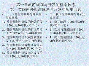 第一章旅游规划与开发的概念体系第一节国内外旅游规划与开发的历史回顾课件.ppt