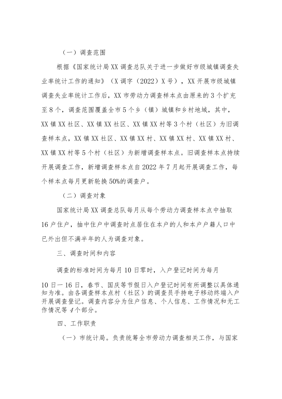 XX市劳动力调查工作实施方案.docx_第2页