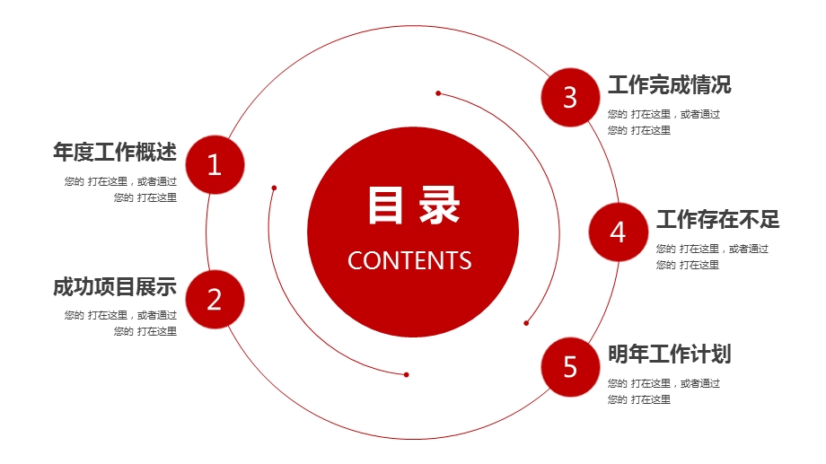 红色几何商务个人年终总结报告经典创意高端PPT模板课件.pptx_第2页