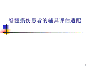 脊髓损伤患者的辅具评估适配课件.ppt