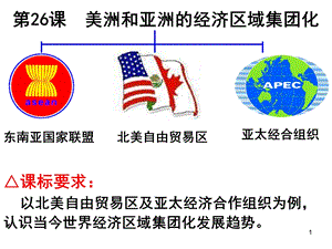 第25课 亚洲和美洲的经济区域集团化课件.ppt