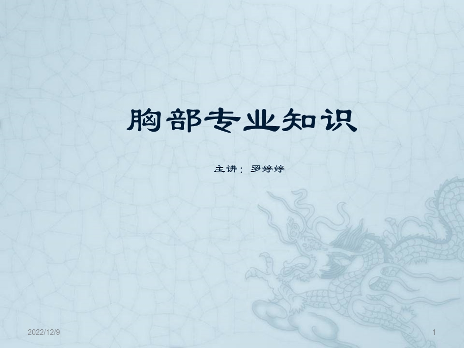 胸部专业知识培训课件.ppt_第1页