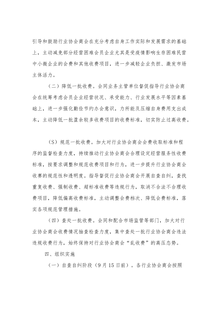 XX县行业协会商会涉企违规收费专项整治行动方案.docx_第2页