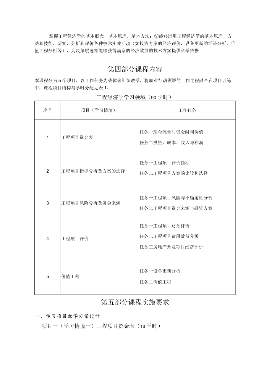 《工程经济学》课程标准.docx_第3页