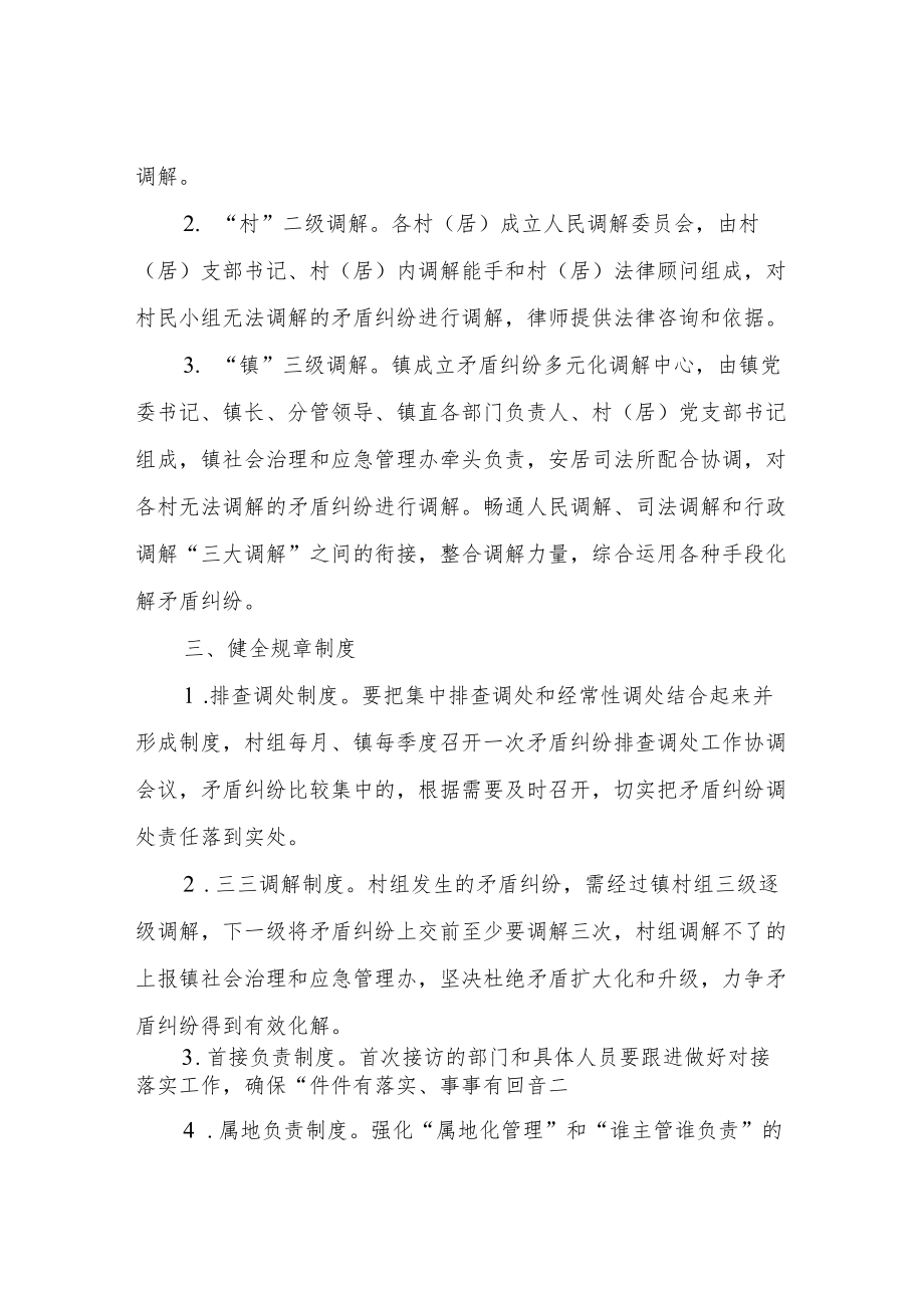 XX镇矛盾纠纷多元化解机制建设实施方案.docx_第2页