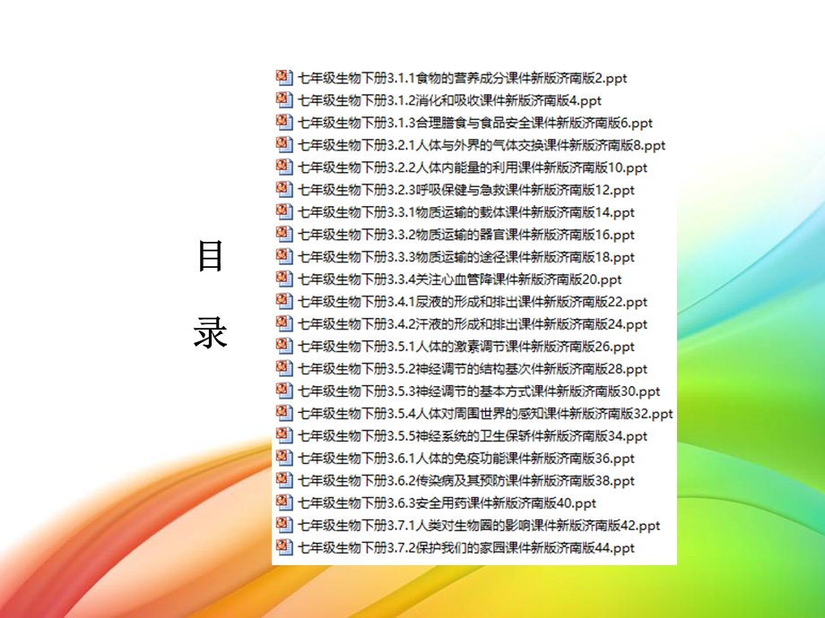 济南版七年级生物下册(全册)省优教学ppt课件汇总.pptx_第2页