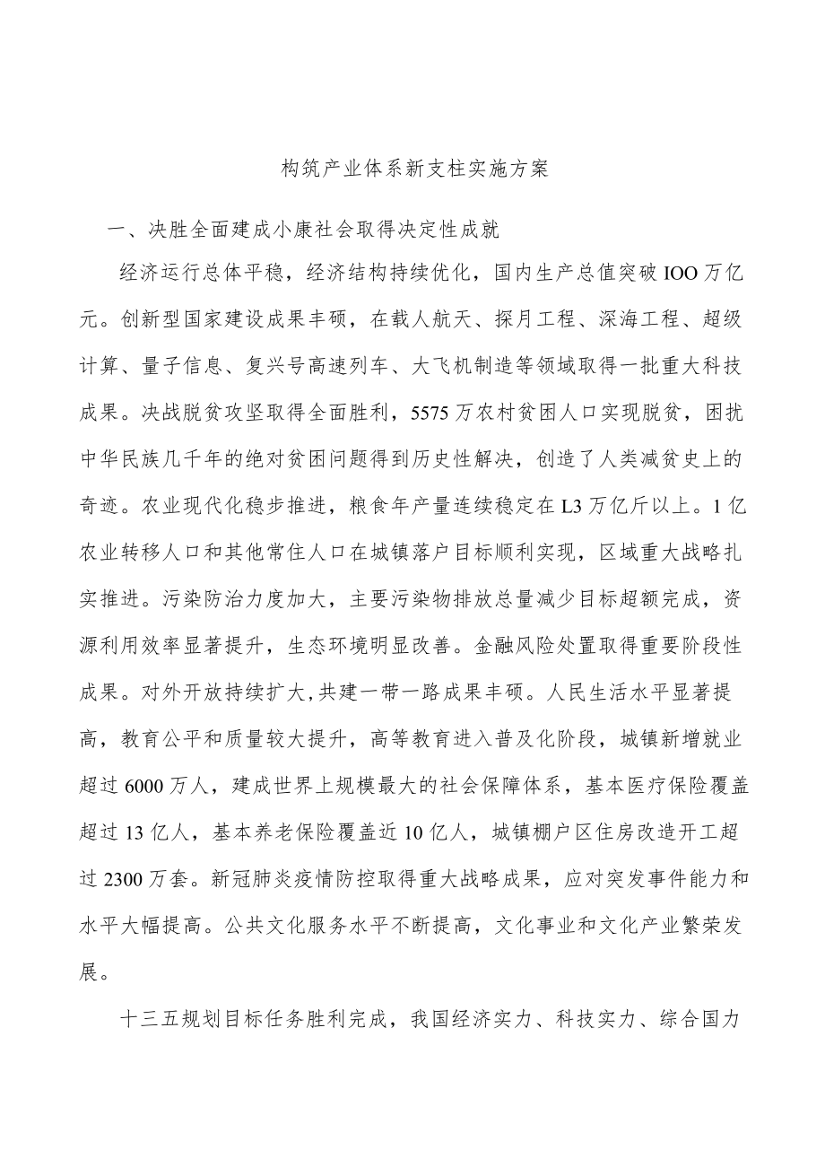 构筑产业体系新支柱实施方案.docx_第1页